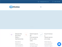 Tablet Screenshot of cgmedios.com